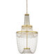 Mademoiselle LED 27.25 inch Contemporary Gold Leaf and Contemporary Gold Chandelier Ceiling Light, Grande