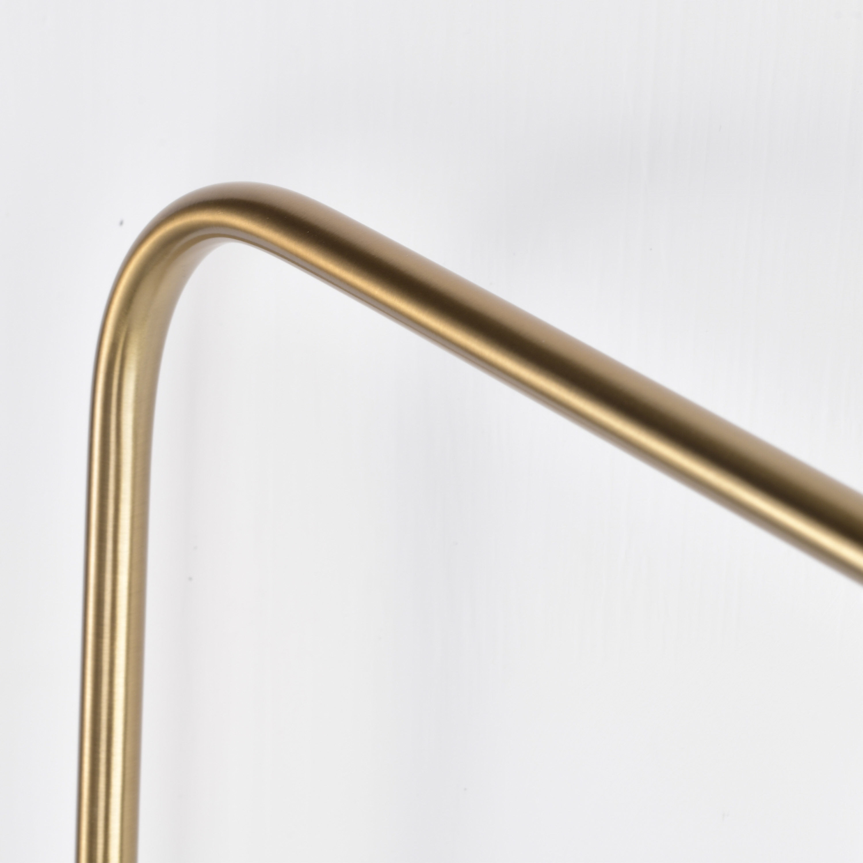 Trilby 1 Light 37 inch Matte White/Burnished Brass Bathroom Vanity Lights Wall Light