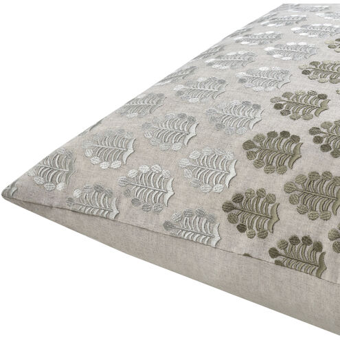 Fabuleuse 20 X 20 inch Light Beige/Seafoam/Dusty Sage/Olive Accent Pillow