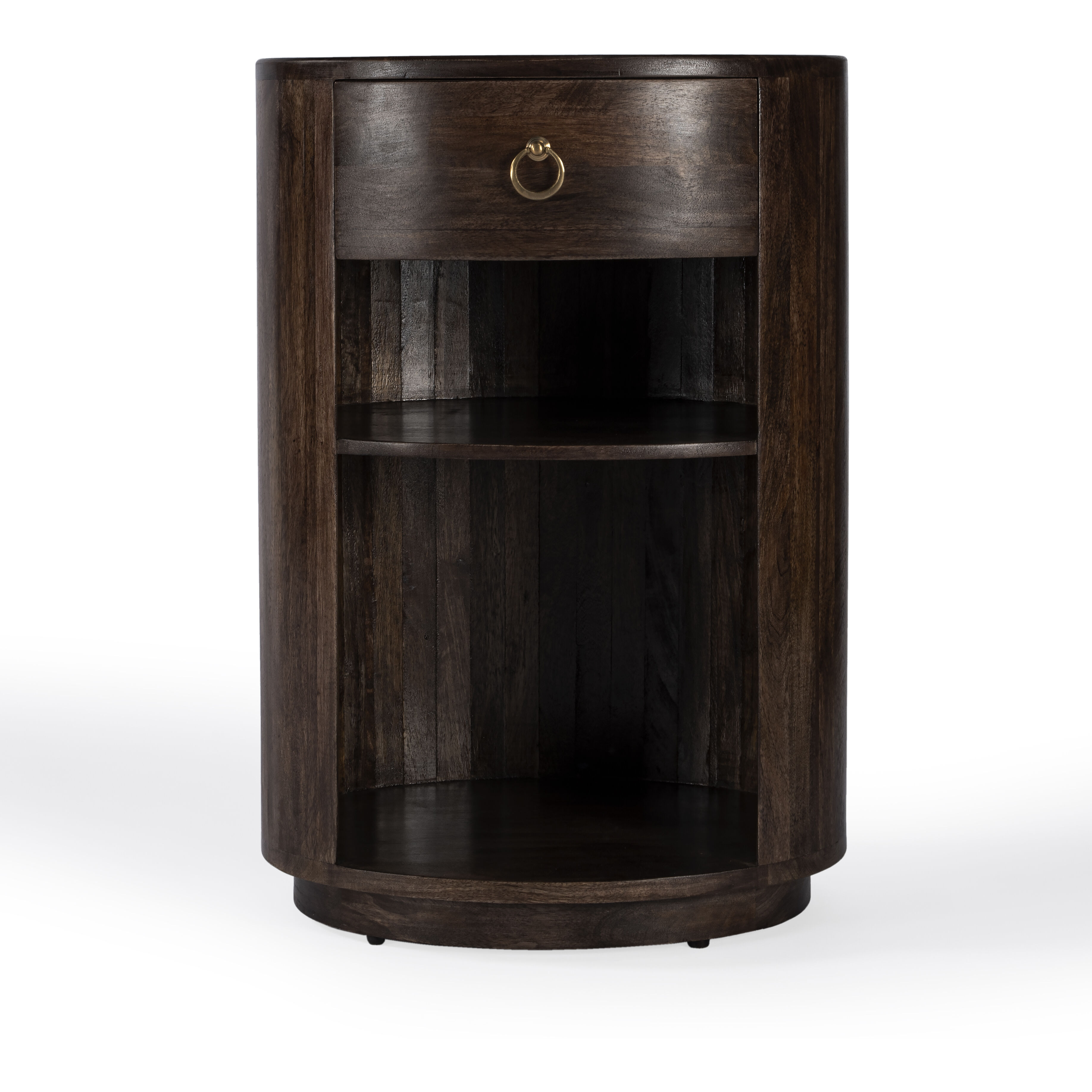 Carnolitta One Drawer End Table in Dark Brown
