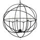 Solaris 6 Light 22.5 inch Black Chandelier Ceiling Light