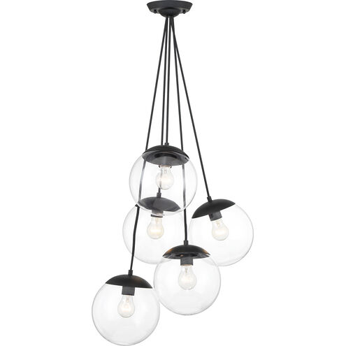 Auresa 5 Light 18 inch Coal Cluster Pendant Ceiling Light