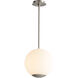 Terra LED 12 inch Satin Nickel Pendant Ceiling Light