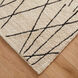 Myra 114 X 79 inch Black/White Rug in 6 x 9