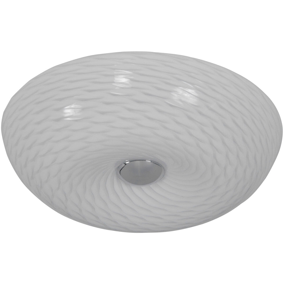Swirled 2 Light 12 inch Chrome Flush Mount Ceiling Light