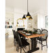 Alora Mood Archer 3 Light 25.13 inch Matte Black Chandelier Ceiling Light