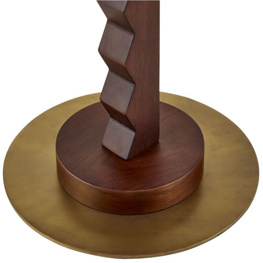 Elvis 150.00 watt Dark Walnut Floor Lamp Portable Light