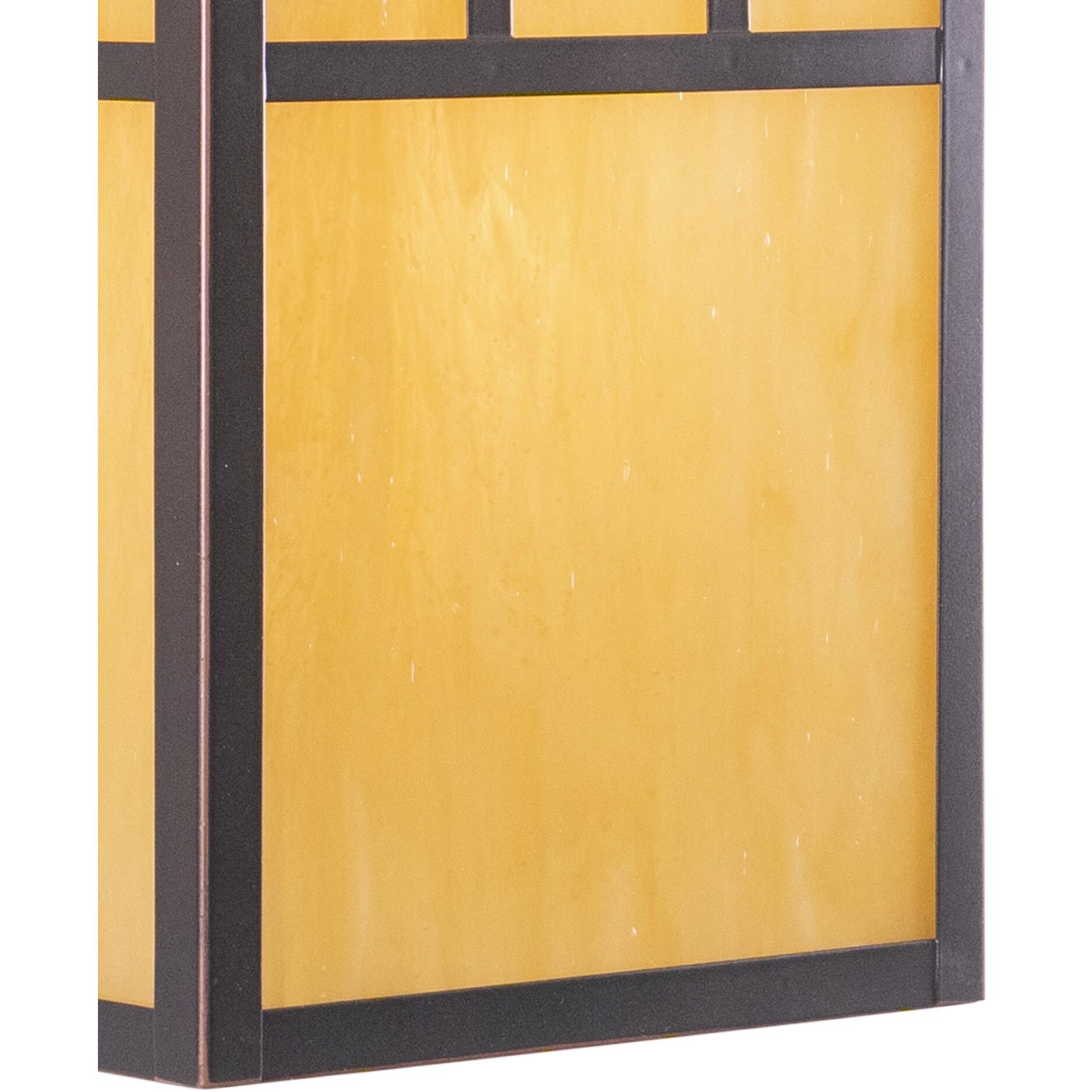 Mission LED 12.5 inch Burnished Bronze Outdoor Wall