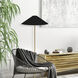 Maine 60.5 inch 100.00 watt Aged Brass Decorative Floor Lamp Portable Light in Black/Gold Jewel Tone