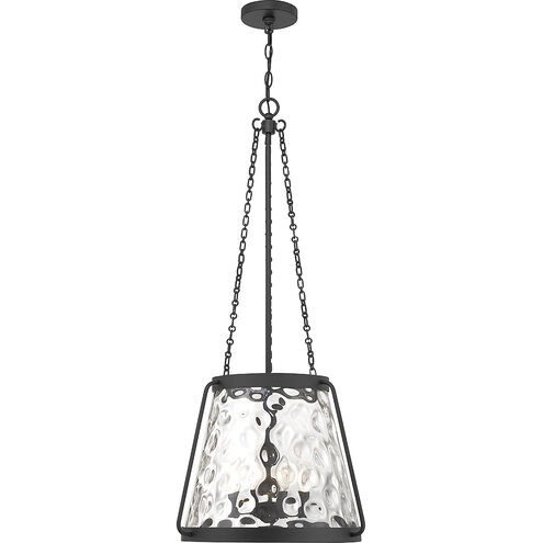 Crawford 4 Light 18 inch Matte Black Pendant Ceiling Light