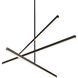 Vega LED 0.75 inch Black Chandelier Ceiling Light