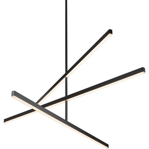 Vega LED 0.75 inch Black Chandelier Ceiling Light