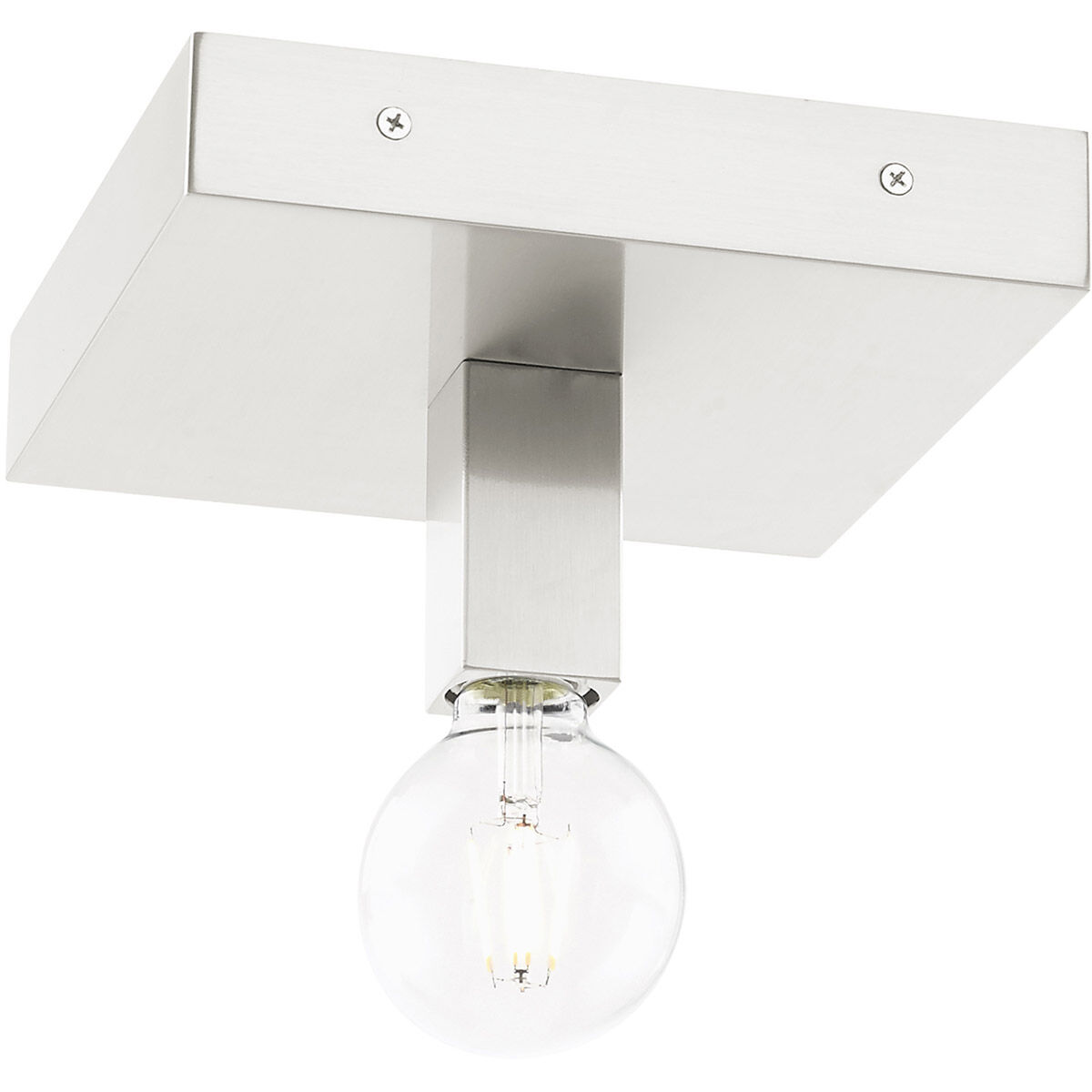 Solna 1 Light 9 inch Brushed Nickel Flush Mount Ceiling Light