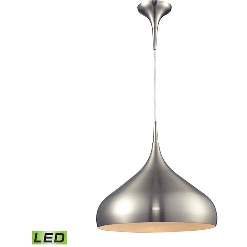 Lindsey LED 17 inch Satin Nickel Pendant Ceiling Light