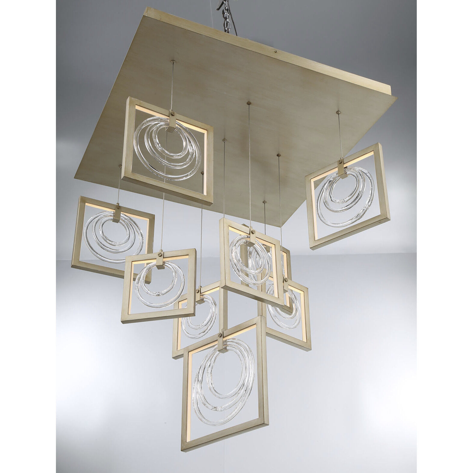 Corinna LED 3 inch Antique Silver Chandelier Ceiling Light