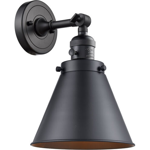 Franklin Restoration Appalachian LED 8 inch Matte Black Sconce Wall Light, Franklin Restoration