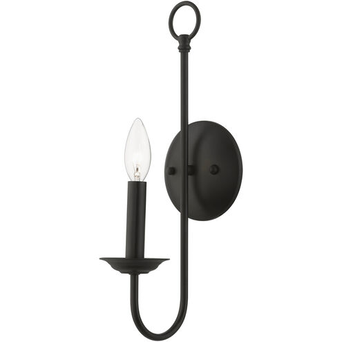 Estate 1 Light 5 inch Black Single Sconce Wall Light, Single