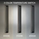 Midnight LED 66 inch Black Outdoor Wall Lighting in 3000K