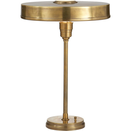 Thomas O'Brien Carlo 21 inch 60.00 watt Hand-Rubbed Antique Brass Table Lamp Portable Light