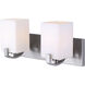 Madison 2 Light 16 inch Brushed Nickel Vanity Light Wall Light
