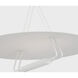 Kelly Wearstler Teline LED 30 inch Matte White Round Chandelier Ceiling Light