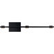 Aurora 6 Light Satin Brushed Black Wall Sconce Wall Light