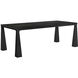 Luther 86 X 41.5 inch Charcoal Black Dining Table