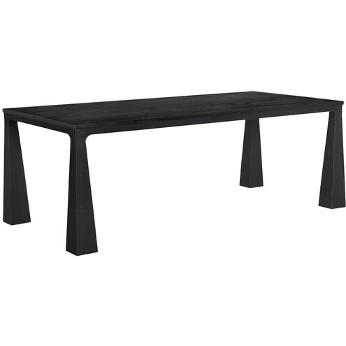 Luther 86 X 41.5 inch Charcoal Black Dining Table