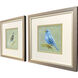 Evening Herons Blue and Multi and Teal and White Framed Art