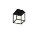 Caged 1 Light 6.69 inch Black Marble Semi-Flush Mount Ceiling Light
