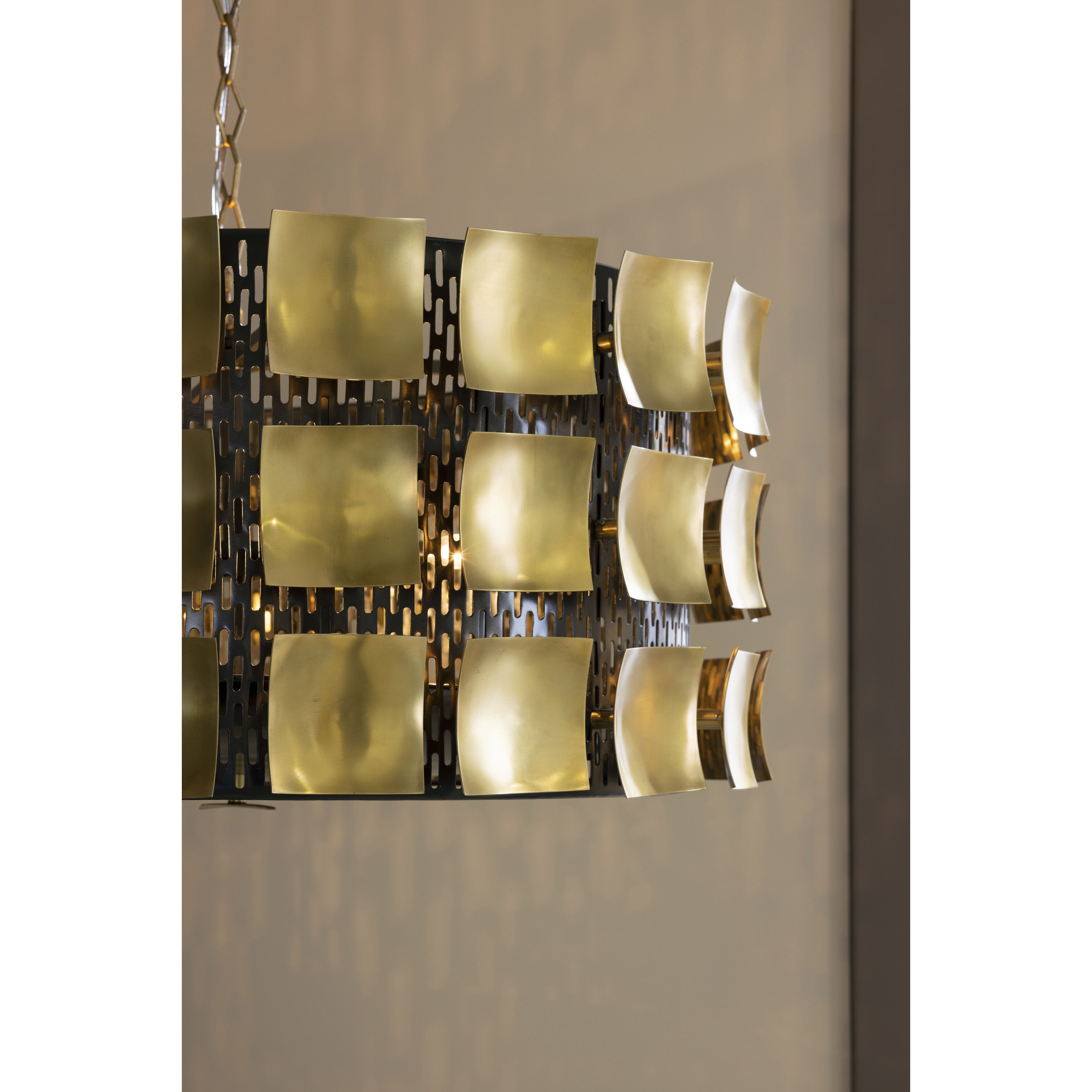 Wells 6 Light 35.5 inch Antique Brass Chandelier Ceiling Light