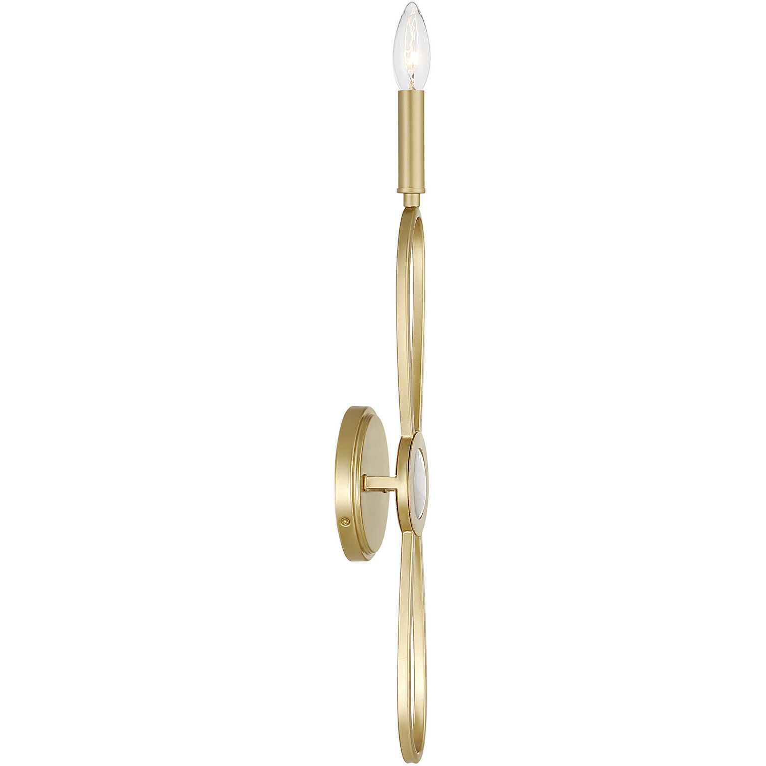Minette 1 Light 5 inch Spun Gold ADA Wall Sconce Wall Light