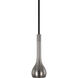 Axis 1 Light 4 inch Blackened Antique Nickel with Matte Black Pendant Ceiling Light