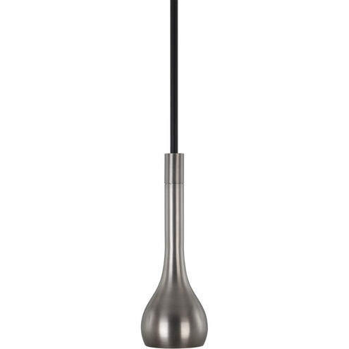 Axis 1 Light 4 inch Blackened Antique Nickel with Matte Black Pendant Ceiling Light
