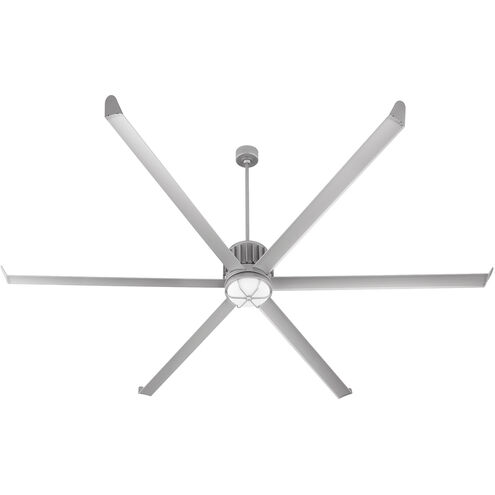 Enorme 100 inch Classic Nickel with Satin Nickel Blades Outdoor Ceiling Fan