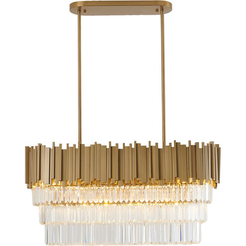 Canada 7 Light 12 inch Gold Chandelier Ceiling Light