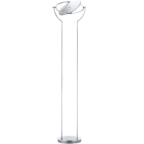 Zeitlos 75 inch 78 watt Satin Nickel Floor Lamp Portable Light, Bankamp Astoria