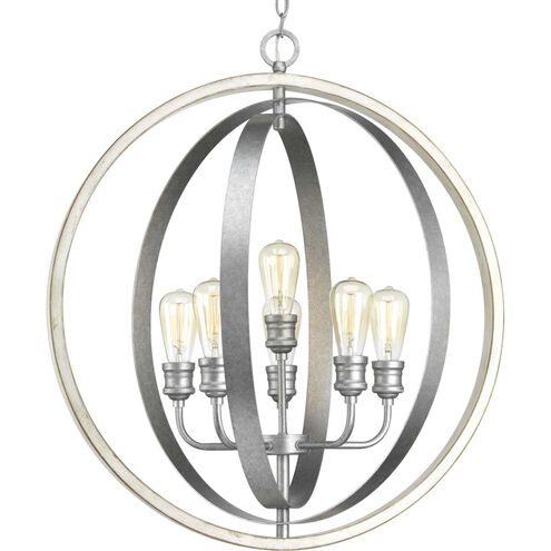 Conestee 6 Light 28 inch Galvanized Pendant Ceiling Light