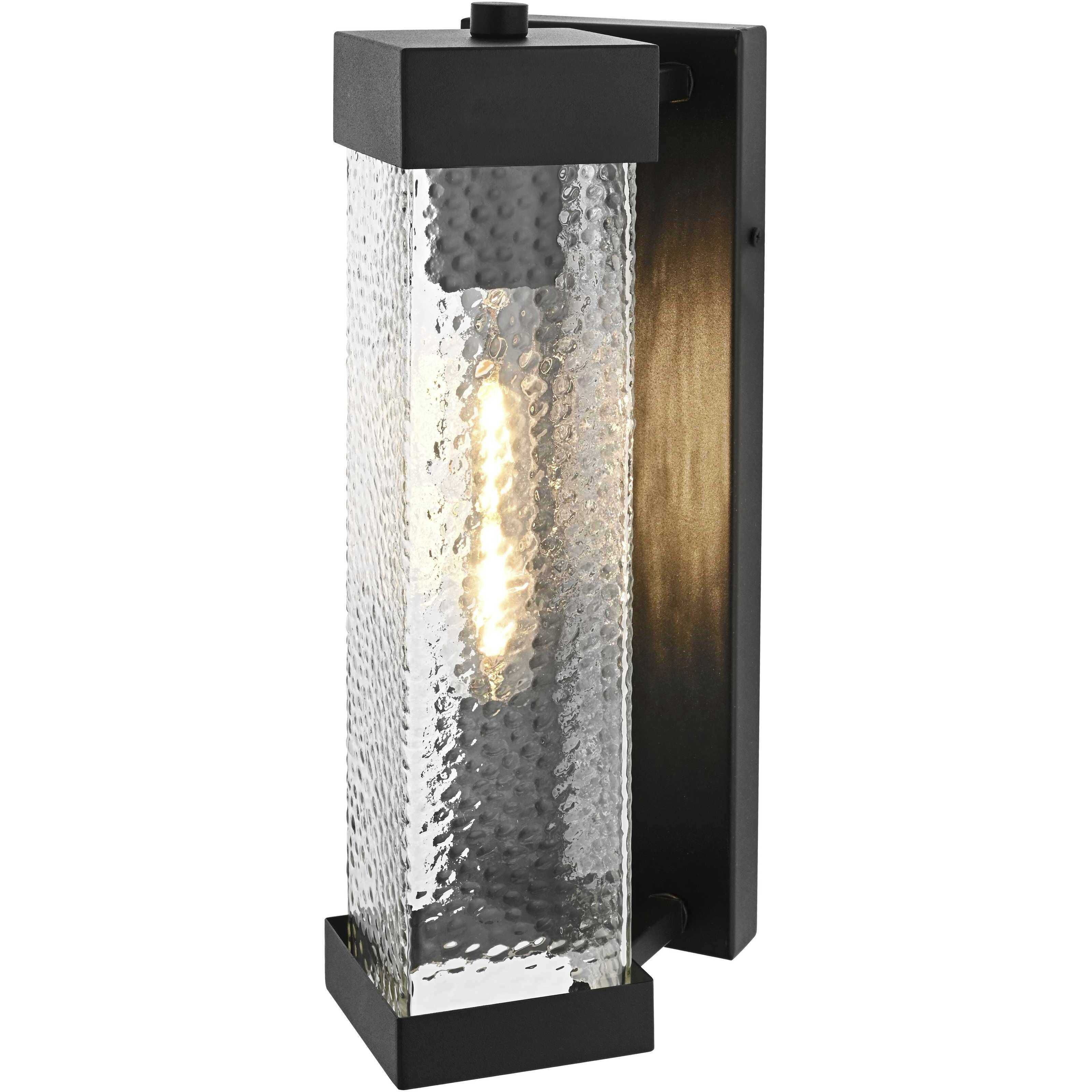 Swain 1 Light 14 inch Black Outdoor Wall Sconce