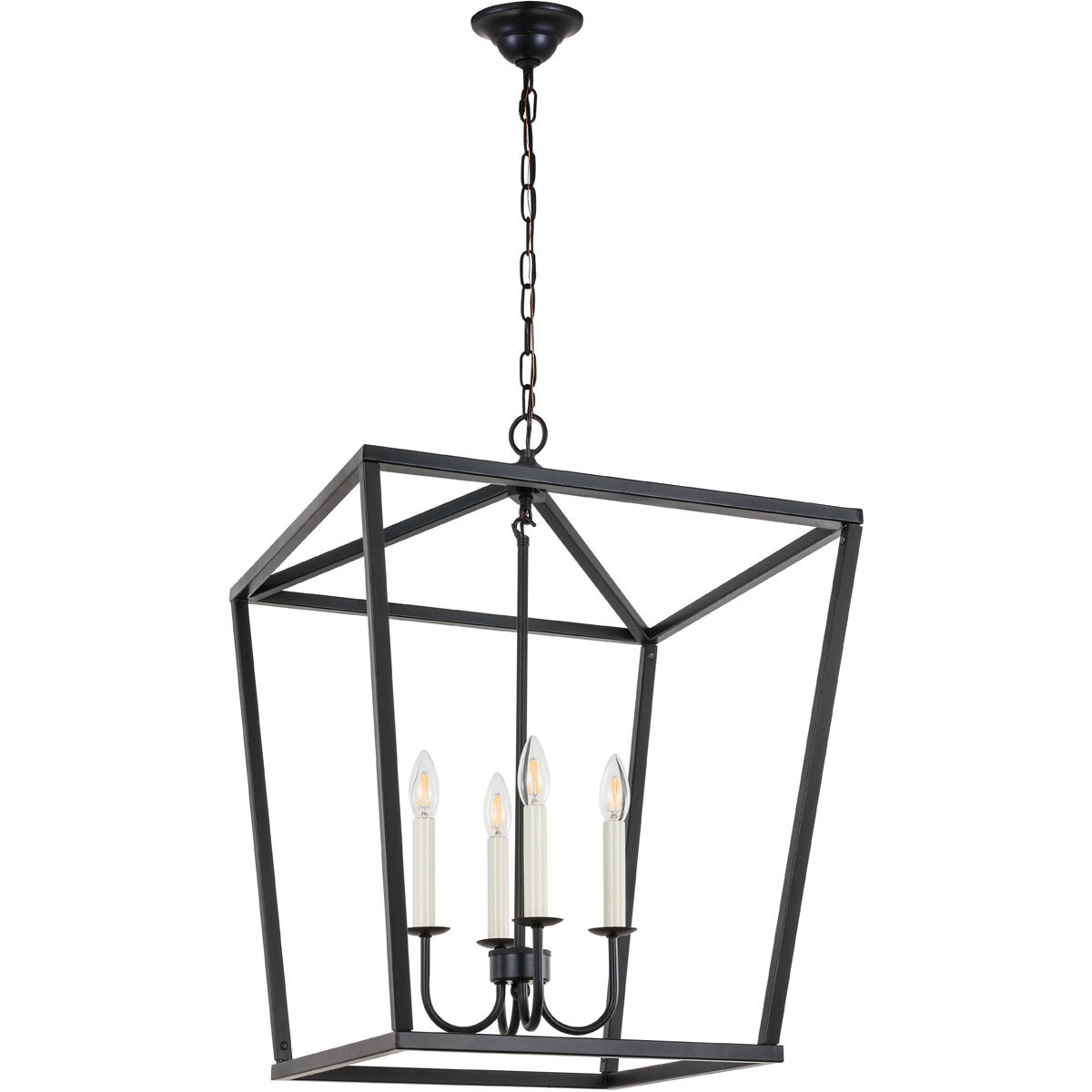 Maddox 4 Light 20 inch Black Pendant Ceiling Light