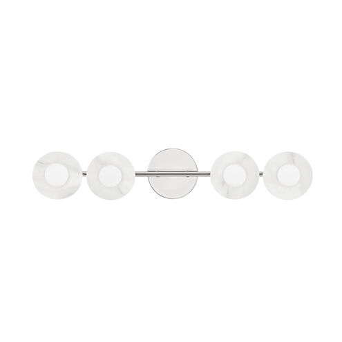 Elmont 4 Light 6 inch Polished Nickel Bath Bracket Wall Light