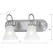 Elipse 2 Light 18 inch Brushed Nickel Vanity Light Wall Light