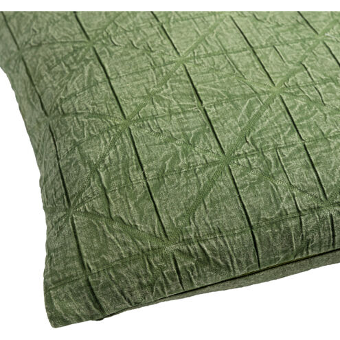 Winona 20 inch Medium Green Pillow Kit in 20 x 20, Square