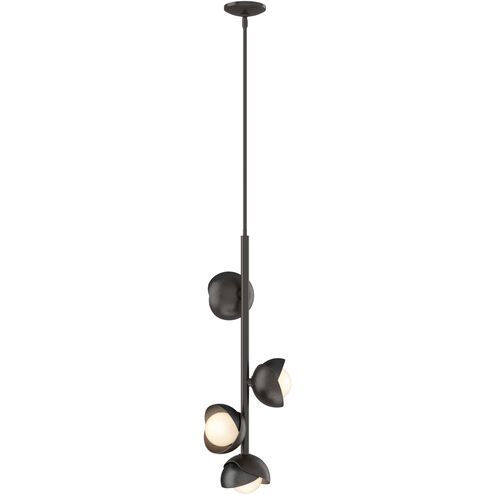 Brooklyn 4 Light 11.6 inch Oil Rubbed Bronze and Ink Vertical Pendant Ceiling Light