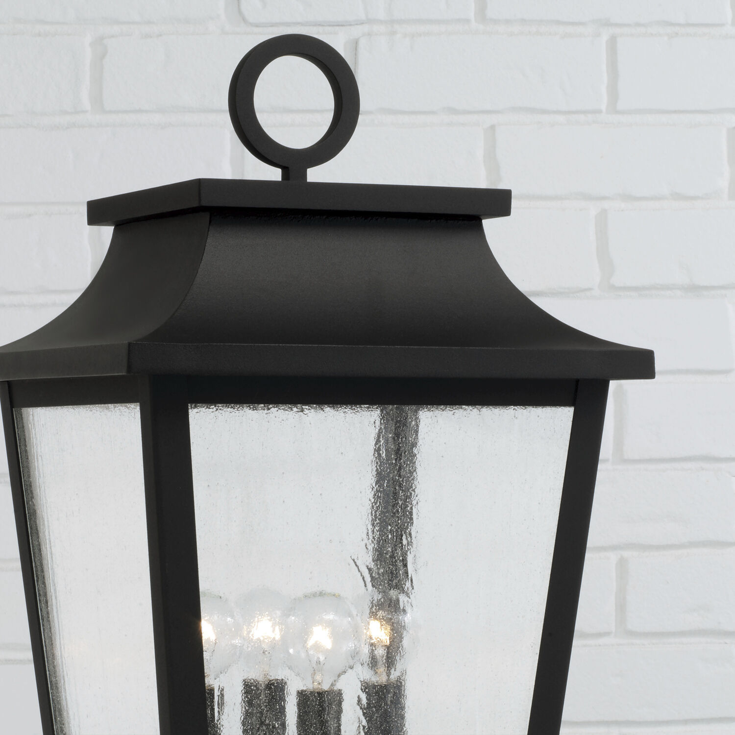 Chandler 4 Light 23.75 inch Black Outdoor Post Lantern