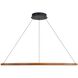 Veritas LED 35.38 inch Walnut Chandelier Ceiling Light