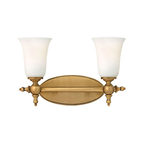 Yorktown 2 Light 15.5 inch Brushed Bronze Bath Light Wall Light