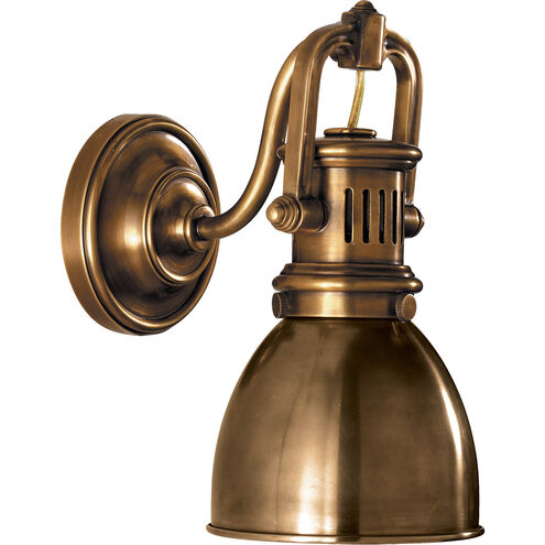 Chapman & Myers Yoke 1 Light 5 inch Hand-Rubbed Antique Brass Suspended Sconce Wall Light