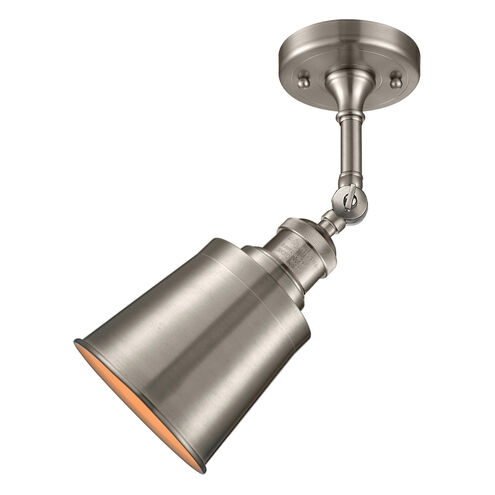 Franklin Restoration Addison 1 Light 5 inch Brushed Satin Nickel Semi-Flush Mount Ceiling Light, Franklin Restoration
