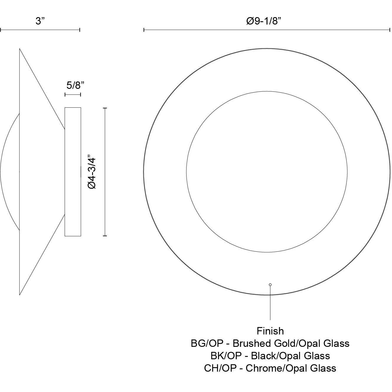Cleo Wall Sconce Wall Light in Chrome